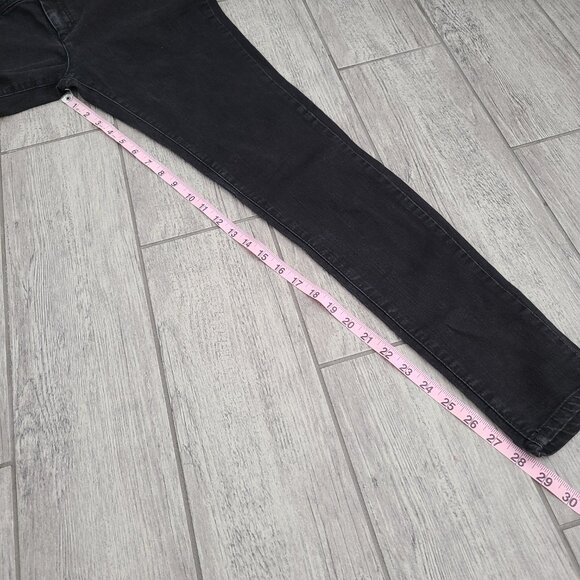 ELLE women's black skinny jeans size 8R - Picture 4 of 12